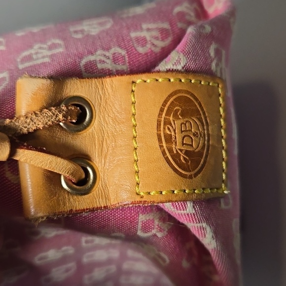 DOONEY & BOURKE Vintage Made in the USA Canvas Light purple/pink Handbag - Picture 9 of 15